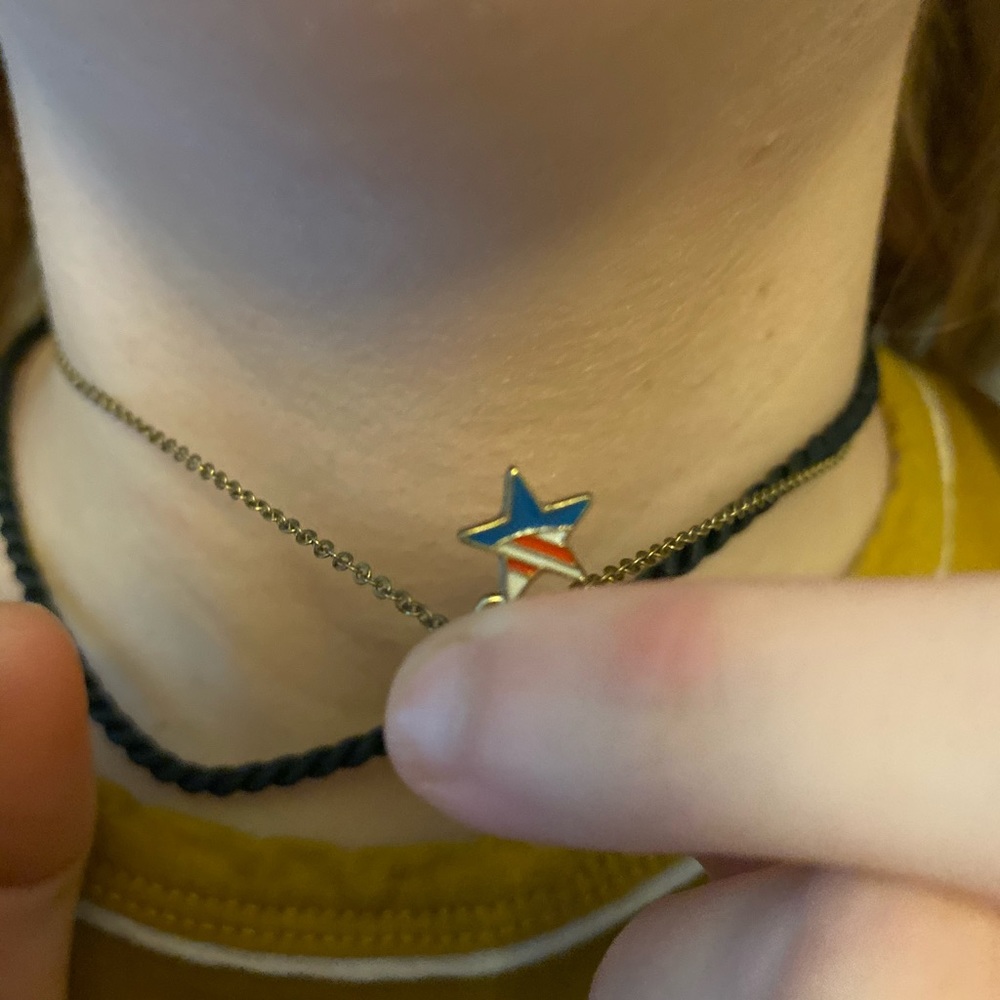 Patriotic star necklace never worn